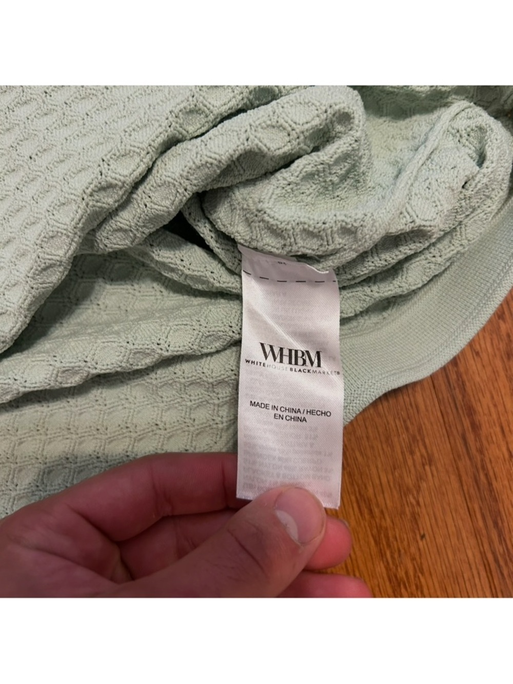 White House Black Market Textured Sage Cardigan Soft Neutral Chic M - Picture 6 of 8